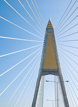 cable stayed bridge in bangkok