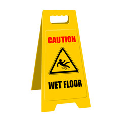 positioner caution wet floor II