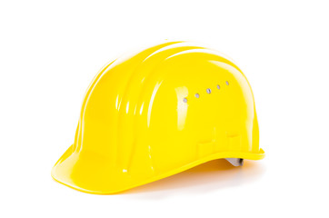 gelber schutzhelm