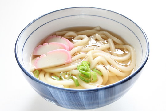 Japanese cuisine, udon noodles with kamaboko