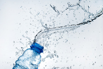 Water splash out of glass