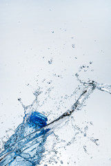 Water splash out of glass