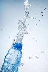 Water splash out of glass