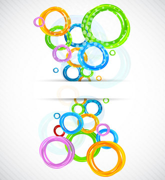 Colorful background with circles