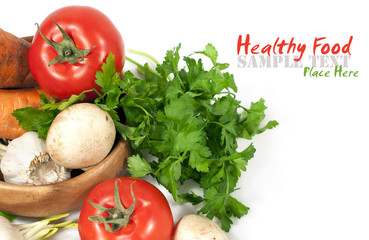 fresh vegetables close up