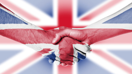 Man and woman shaking hands © michaklootwijk