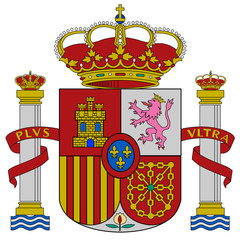 Naklejka premium Spain coat of arms