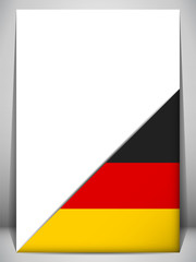 Germany Country Flag Turning Page