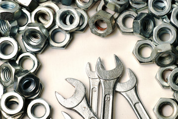 Wrench and Screw nut