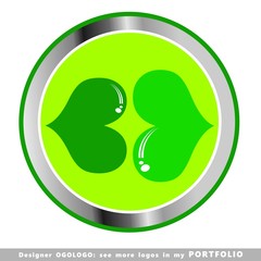 heart love ring logo