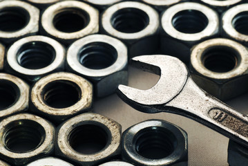 Wrench and Screw nut