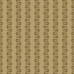 Art Nouveau seamless pattern. Editable vector file