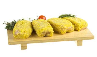 Frozen chicken cutlets