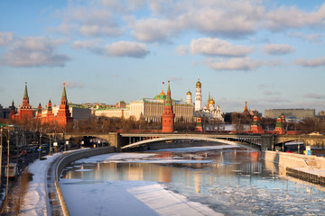 Panorama Of The Moscow Kremlin