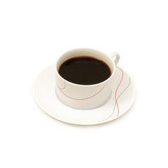 Cup coffee isolated on white background