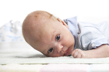 Closeup portrait of baby boy