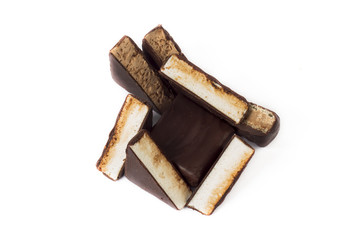 candy on the white background