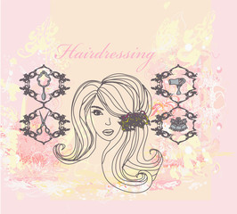 hairdressing salon poster