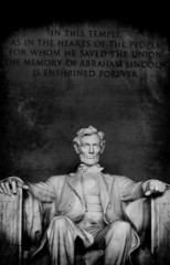 Lincoln Memorial Closeup of Lincoln Statue