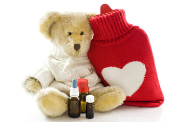 Sick teddy bear - Kranker Teddybär