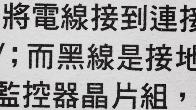 Hieroglyphics moves on a paper very close and almost unreadable
