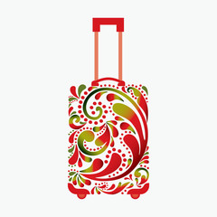 Beautiful fashion suitcase for travel.