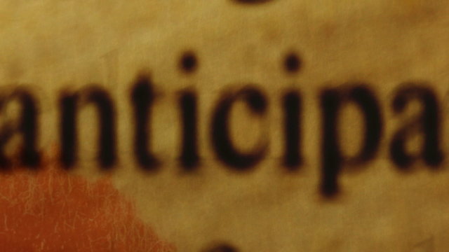 Text moves on a paper almost unreadable