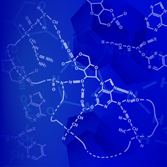 abstract chemical background. vector illustration