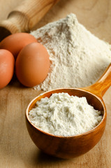 Fresh pasta ingredients