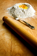 Fresh pasta ingredients