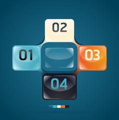 Modern glass color Design template