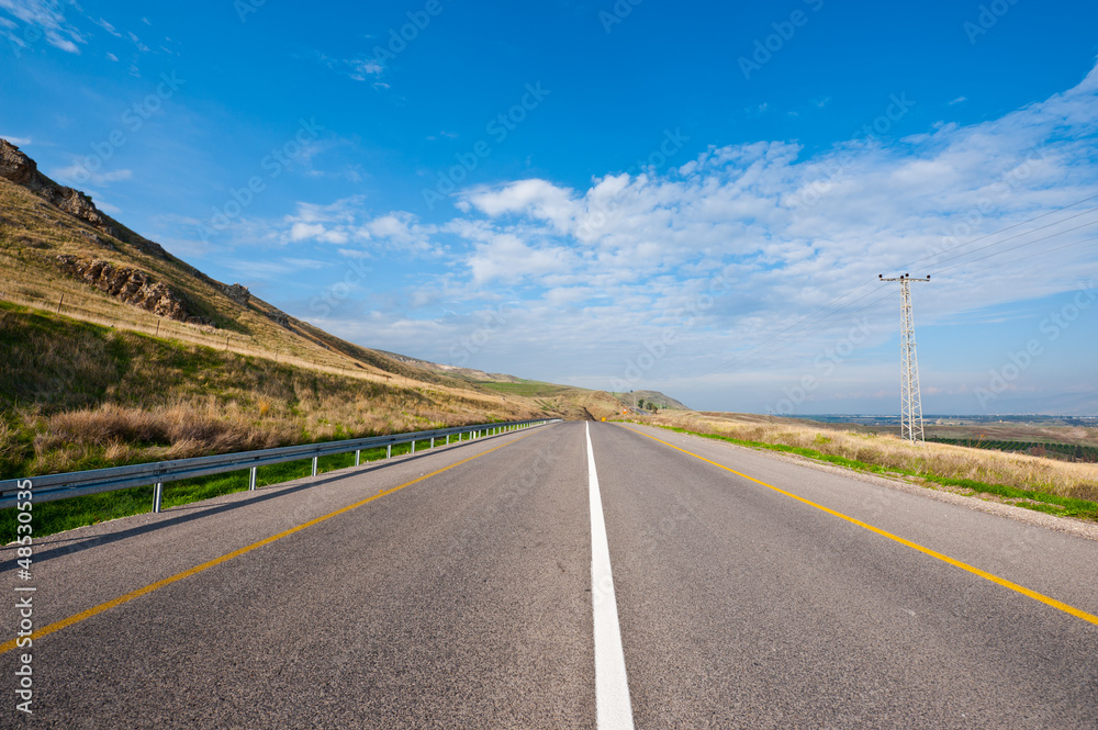 Canvas Prints road in galilee