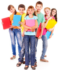 Group of teen people.