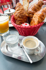 coffee and croissants