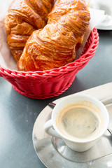 coffee and croissants