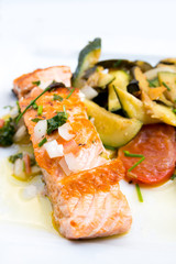 grilled salmon