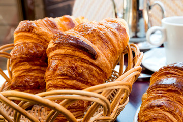 coffee and croissants