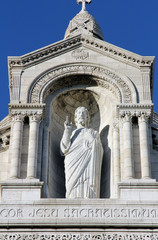 Obraz premium Basilique of Sacre Coeur, Montmartre, Paris, France