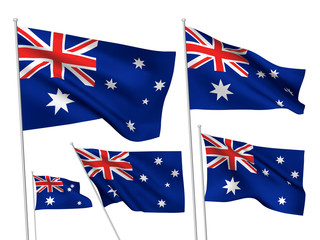 Australia vector flags