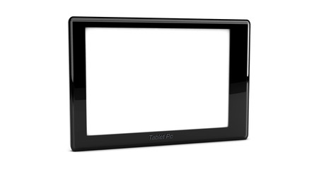 Tablet pc in 3d