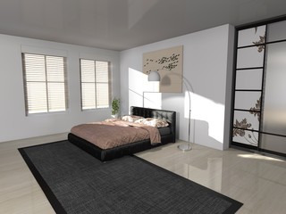 modern bedroom interior