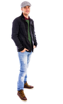 Full body portrait of a  young man