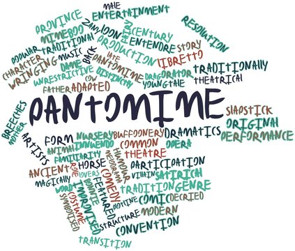 Word cloud for Pantomime