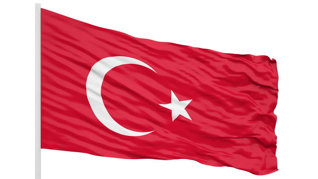 3d seamless looping of the Turkey flag