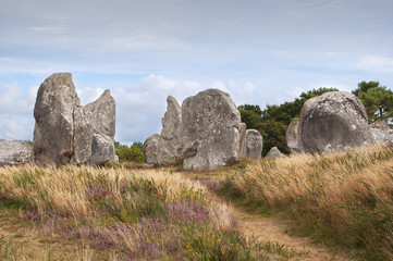 Carnac megalithic stones, Brittany, France