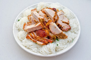 Vietnamese Roasted Port with Vermicelli