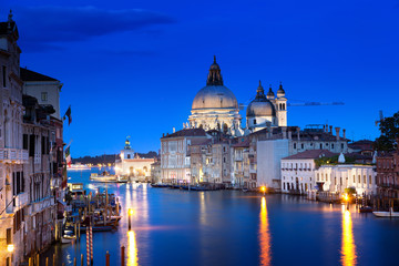 Obraz na płótnie Canvas Canal Grande i Bazylika Santa Maria della Salute, Wenecja, Włochy