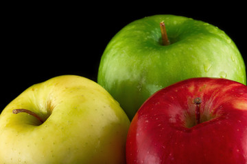 Tree Apples. Red, Green, Yellow