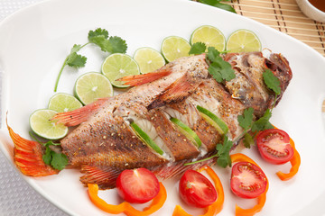 Whole Roasted Wild Rockfish