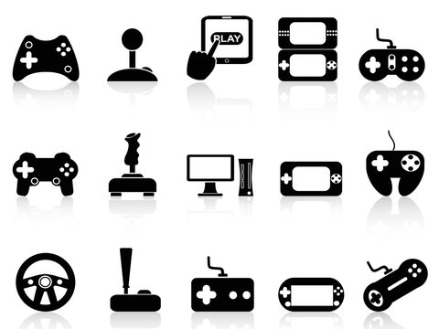 Video Game And Joystick Icons Set